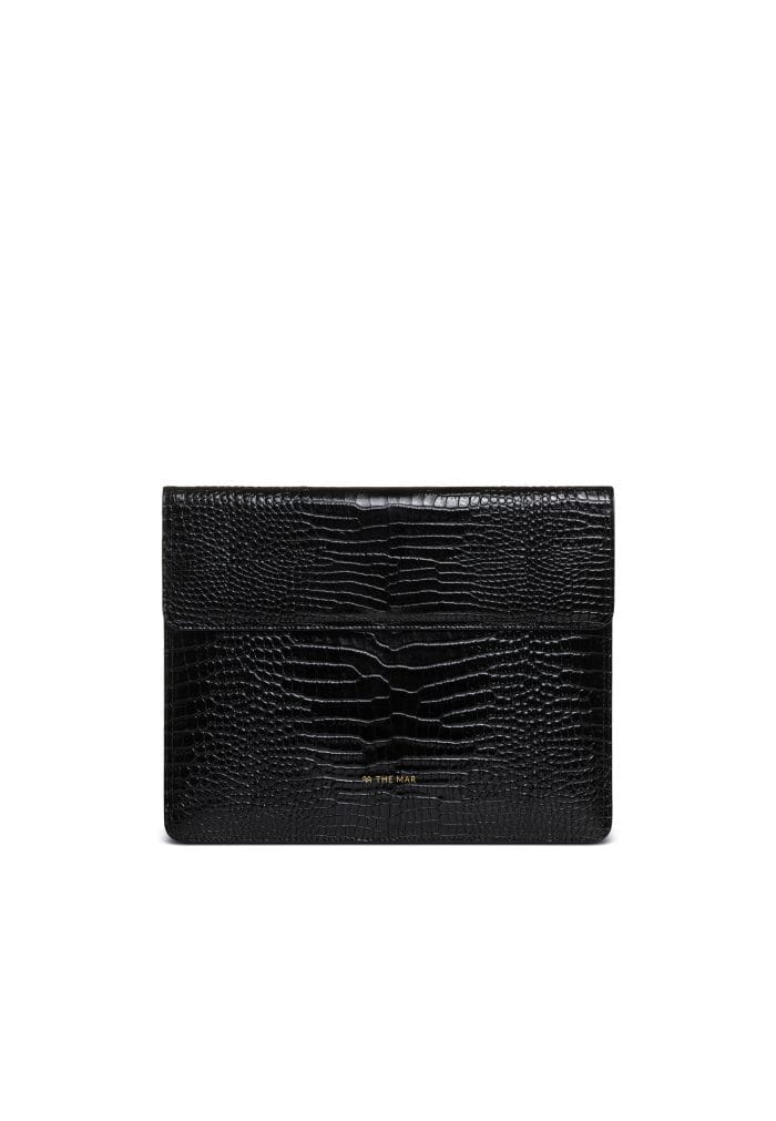 LAPTOP CASE CROCO BLACK